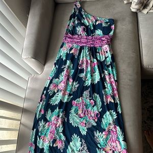 Lilly Pulitzer one strap maxi dress